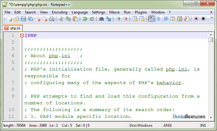 Tutorial Belajar PHP: Cara Mengubah File Konfigurasi PHP 