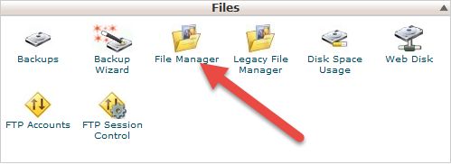 File Manager cPanel