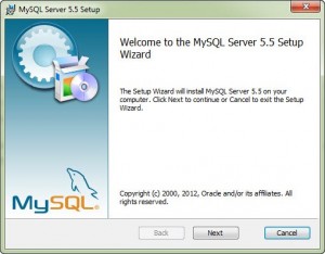 Tampilan Awal Proses Instalasi MySQL
