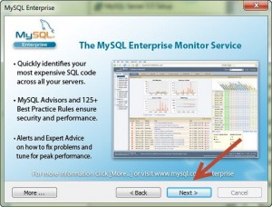 Iklan MySQL Enterprise Kedua : Klik Next untuk Melanjutkan