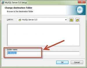 Menukar Lokasi Instalasi MySQL ke D:\MySQL\