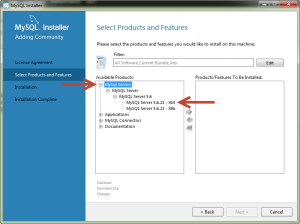 Tutorial Cara Menginstall MySQL 5.6 - Select Product and Features