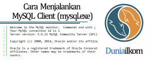 Tutorial Belajar MySQL - Cara Menjalankan MySQL Client (mysql.exe)