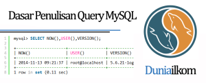 Tutorial Belajar MySQL - Dasar Penulisan Query MySQL