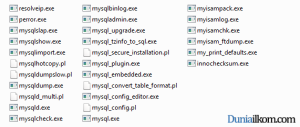 Tutorial Belajar MySQL - Folder Instalasi bin MySQL