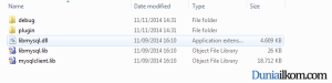 Tutorial Belajar MySQL - Folder lib MySQL