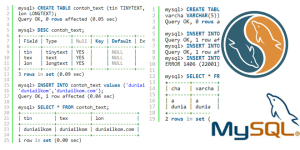 Tutorial Belajar MySQL Tipe Data Huruf (String)