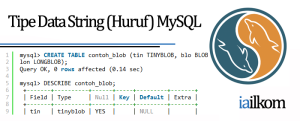 Tutorial Belajar MySQL - Tipe Data String (Huruf) MySQL
