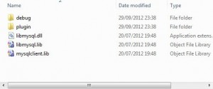 Folder lib MySQL : plugin untuk MySQL