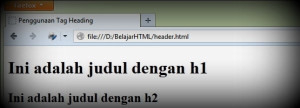 Belajar HTML Cara Membuat Judul di HTML