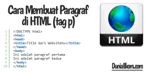 Belajar HTML Cara Membuat Paragraf di HTML (tag p)