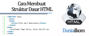 Belajar HTML Dasar - Cara Membuat Struktur Dasar HTML