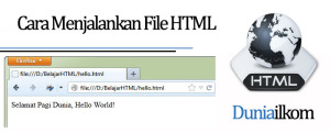 Belajar HTML Dasar - Cara Menjalankan File HTML