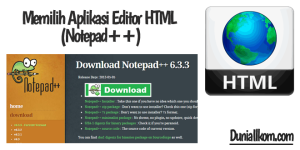Belajar HTML Dasar Memilih Aplikasi Editor HTML (Notepad++)