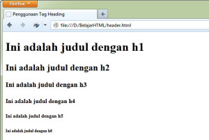 Cara Membuat Judul di HTML