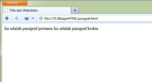 Cara Membuat Paragraf di HTML