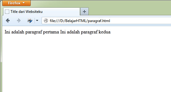 Cara Membuat Paragraf di HTML