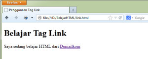 Cara Membuat link di HTML