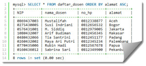 Tutorial MySQL Menampilkan Data dari Tabel MySQL (SELECT)