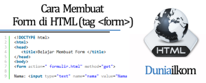 Belajar HTML Dasar - Cara Membuat Form di HTML (tag form)