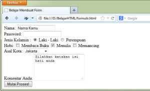 Cara Membuat Form di HTML (tag form)