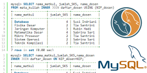 Tutorial Belajar MySQL Menggabungkan Tabel MySQL dengan INNER JOIN