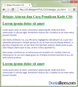 Tutorial CSS: Belajar Aturan dan Cara Penulisan Kode CSS