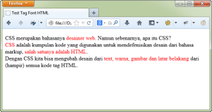 Contoh HTML tanpa CSS