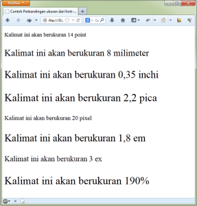 Mengenal Satuan Nilai (Value) dalam CSS