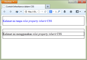 Mengenal Sifat Penurunan Dalam CSS (Inheritance)