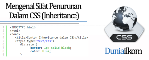 Tutorial Belajar CSS Mengenal Sifat Penurunan Dalam CSS (Inheritance)