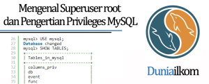 Tutorial Belajar MySQL Mengenal Superuser root dan Pengertian Privileges MySQL