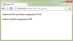 Cara Kerja Web Server PHP - Contoh Menjalankan File PHP 2