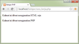 Cara Kerja Web Server PHP - Contoh Menjalankan File PHP