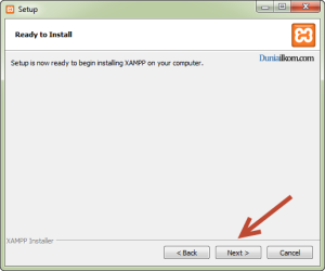 Cara Menginstall XAMPP - Mulai Proses Instalasi