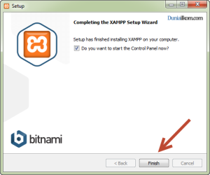 Cara Menginstall XAMPP - Proses Instalasi Selesai