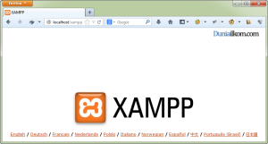 Cara Menginstall XAMPP - Tampilan Localhost XAMPP