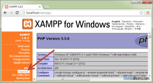 Cara Mengubah File Konfigurasi php.ini - Lokasi phpinfo() pada XAMPP