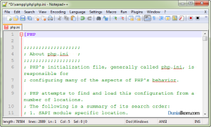 Cara Mengubah File Konfigurasi php.ini - Merubah php.ini