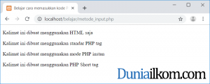 Cara Mengubah File Konfigurasi php.ini - Setting short_open_tag sudah aktif