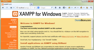 Cara Menjalankan Apache di XAMPP - XAMPP 1.8.3 Sukses Berjalan