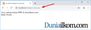 Cara Menjalankan File PHP di XAMPP