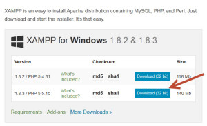 Cara menginstall XAMPP versi 1.8.3