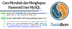 Cara Merubah dan Menghapus Password User MySQL - Tutorial Belajar MySQL