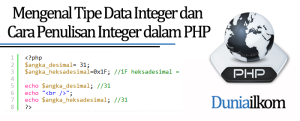 Mengenal Tipe Data Integer dan Cara Penulisan Integer dalam PHP