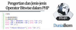 Tutorial Belajar PHP - Pengertian dan Jenis-jenis Operator Bitwise dalam PHP