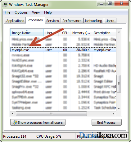 Cara Mengecek Apakah MySQL Server sudah berjalan