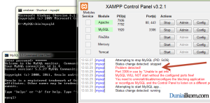 Error Saat Menjalankan MySQL Server dari XAMPP Control Panel