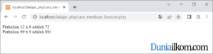 Tutorial Belajar PHP - Cara Membuat Fungsi atau Function PHP