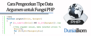 Tutorial Belajar PHP - Cara Pengecekan Tipe Data Argumen untuk Fungsi PHP